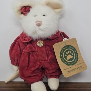 Boyds Bears Monterey Mouski Plush Mouse Archive Collection Jointed 7"X5"